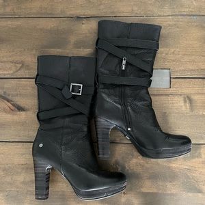 UGGS mid calf leather boots